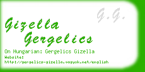 gizella gergelics business card